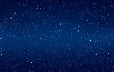 stars on blue space background, dreamlike, detailed dreamscapes. Generative AI.