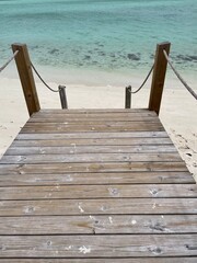 wooden pier on the beach