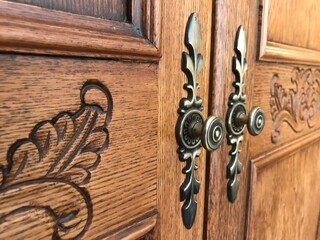 old wooden door