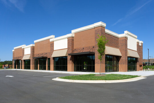 New typical suburban retail office building