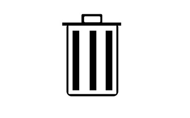 Trash Can icon isolated