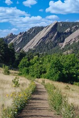 Hiking Trail in Chataqua Park in Boulder Colorado