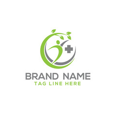 Health Leaf Logo Template
