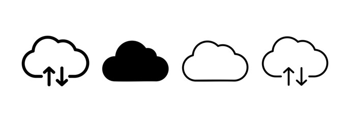 Cloud icon vector for web and mobile app. cloud sign and symbol