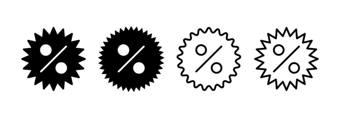 Discount icon vector for web and mobile app. Discount tag sign and symbol