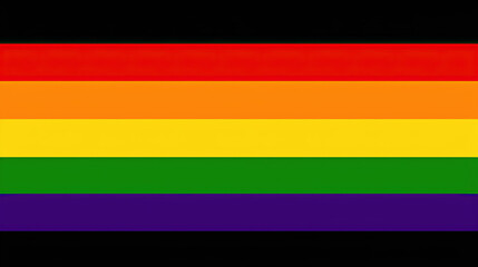 Full screen of flag with LGBT colors