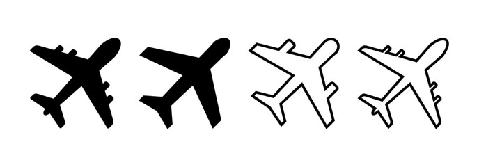 Plane icon vector for web and mobile app. Airplane sign and symbol. Flight transport symbol. Travel sign. aeroplane