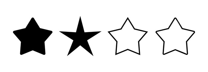 Star Icon vector for web and mobile app. rating sign and symbol. favourite star icon