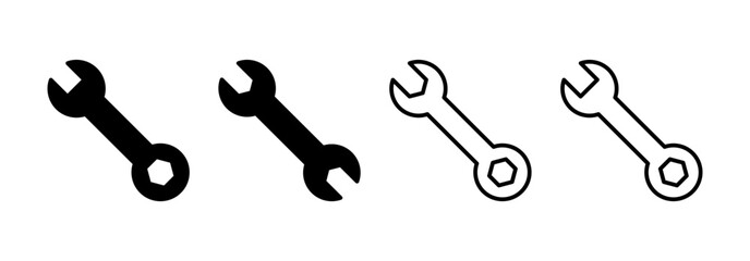 Wrench icon vector for web and mobile app. repair icon. tools sign and symbol
