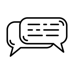 Chat, Dialogue Icon Design Vector Template Illustration