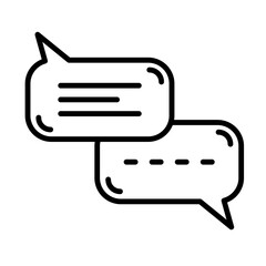 Chat, Dialogue Icon Design Vector Template Illustration