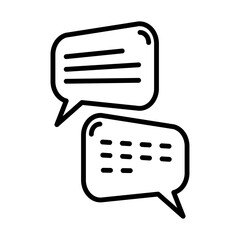 Chat, Dialogue Icon Design Vector Template Illustration