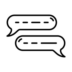 Chat, Dialogue Icon Design Vector Template Illustration