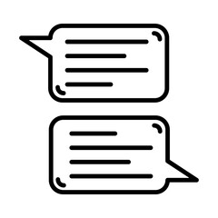 Chat, Dialogue Icon Design Vector Template Illustration