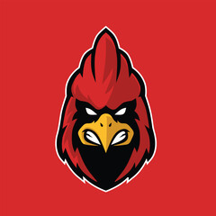 cardinal mascot for logo sport and esport