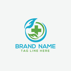 Medical pharmacy logo template
