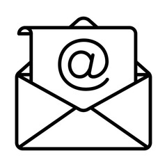 Email, Envelope Icon Design Vector Template Illustration