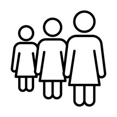 People, Crowd Icon Design Vector template illustration