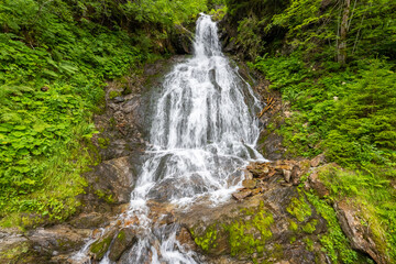 Teufelsbach Wasserfall,  Fellimännlestraße. Silbertal
Austria
