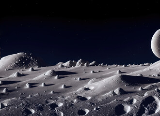 Fototapeta na wymiar Galaxy, lunar landscapes, sky backgrounds with stars