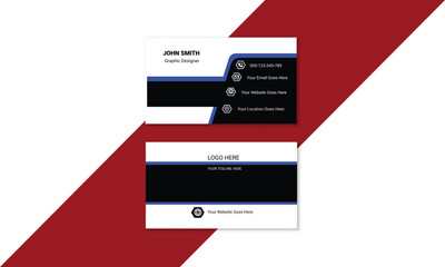  Simple and clean design with a logo and a place for a photo. Creative layout corporate identity.
