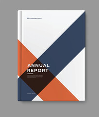 business Annual report template cover design