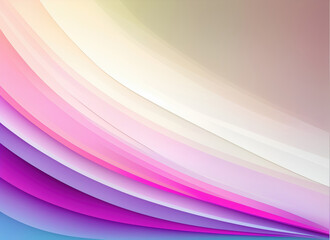 Abstract colorful waves of pastel colors, gentle background. AI