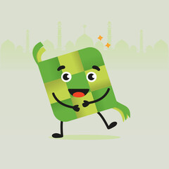 Set of Character Ketupat Lebaran