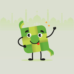 Set of Character Ketupat Lebaran