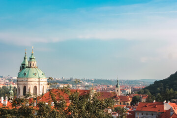 St. Nicholas Church (Malá Strana) view from the Prague castle