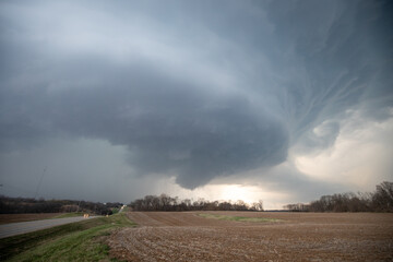 Fototapeta na wymiar Tornado Outbreak in Illinois