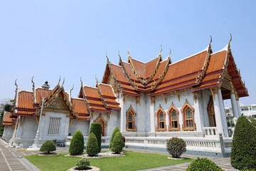 temple Wat Benchamabophit in Bangkok Thailand