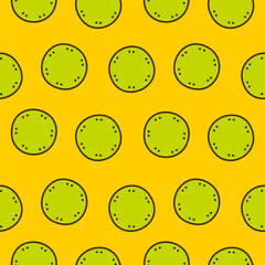 Fototapeta premium Smiling flower, abstract personage, mascot design, funny face, cute icon.