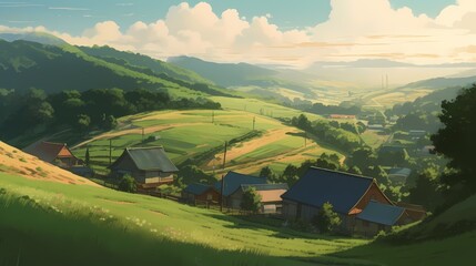 The Japanese village anime portrays a tight-knit community where everyone knows each other's names and looks out for each other