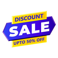 DISCOUNT SALE UPTO 50% OFF SALES BANNER 