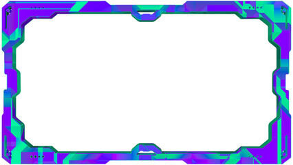 3D Sci-Fi Screen Frame Edge 10k High Resolution © RIDVAN