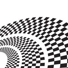 Obraz premium Black and white flag ellipses