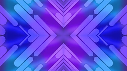Illustration of blue violet background with shapes and patterns