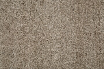 Fototapeta na wymiar Stylish soft beige carpet as background, top view
