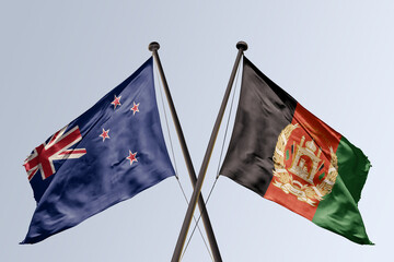 Waving flag mockup with isolated background 3d illustration