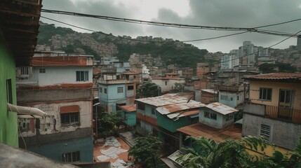 Fototapeta premium Favela Adventure: Discovering Brazil's Culture
