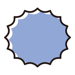 トゲトゲした吹き出し