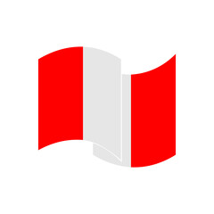 Peru flags icon set, Peru independence day icon set vector sign symbol