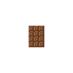 delicious chocolate bar design vector