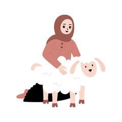 eid al adha cartoon illustration 