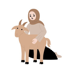eid al adha cartoon illustration 