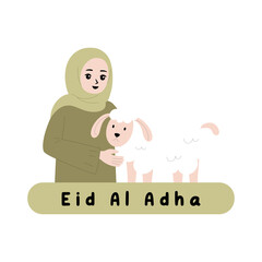 eid al adha cartoon illustration 