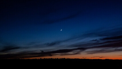 moon and clouds