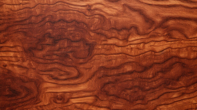 Exotic Bubinga Wood Texture Wooden Background - generative ai