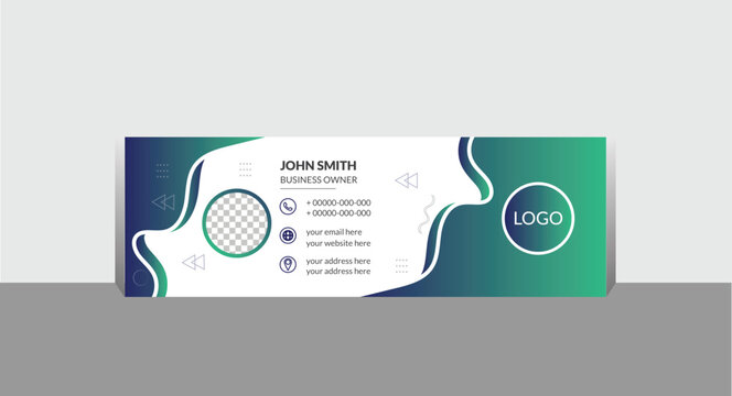 Business and corporate email signature template design Business email signature with modern and minimal layout.